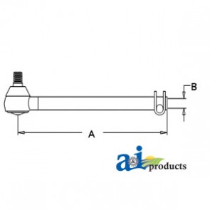 Tube, Inner w/ ball joint end (RH)